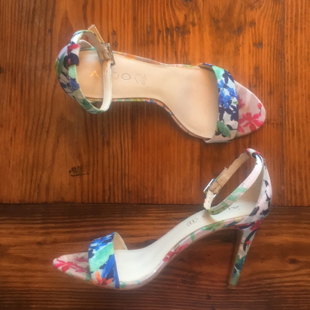 Floral High Heels